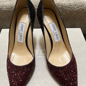 The jimmy choo shoes used 2 times